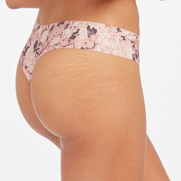 NWT Spanx Under Statements Breathable Lightweight Thong in Rose Garden size 2X - Picture 4 of 10